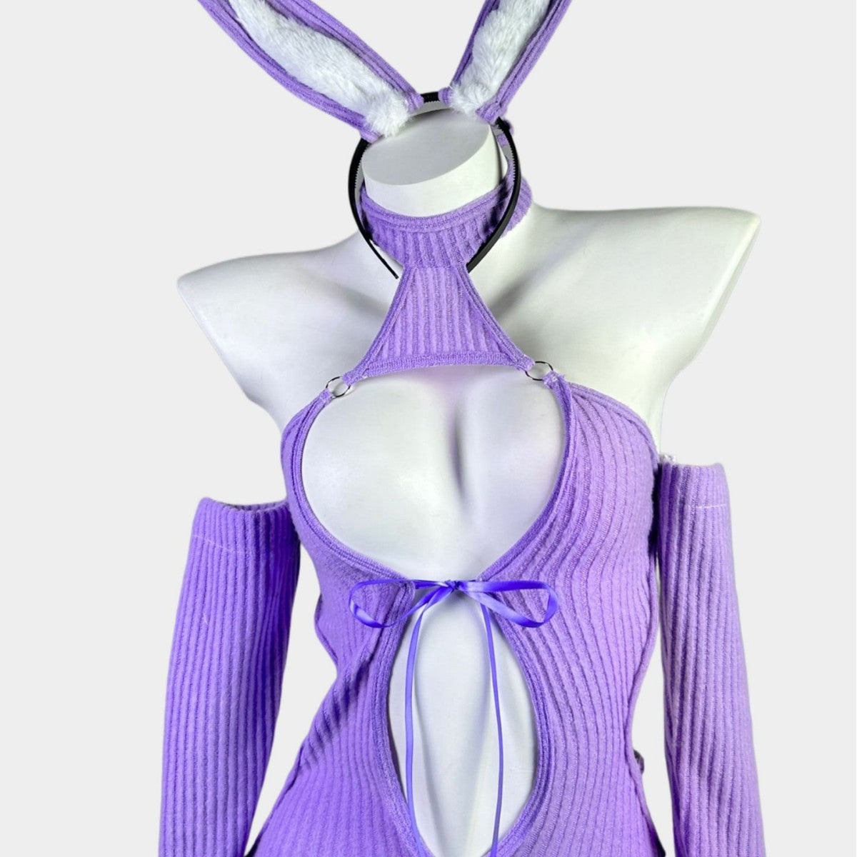 Cosplay Heart-Lock Floppy Bunny Jumpsuit