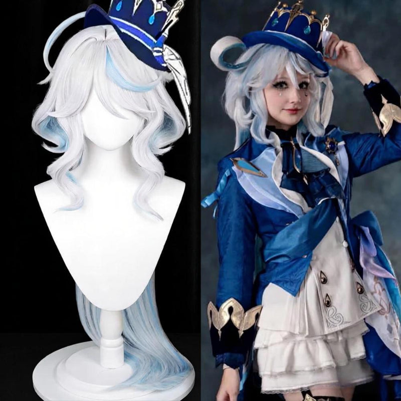 Genshin Impact Furina/Focalors Long/Short Mix Hair