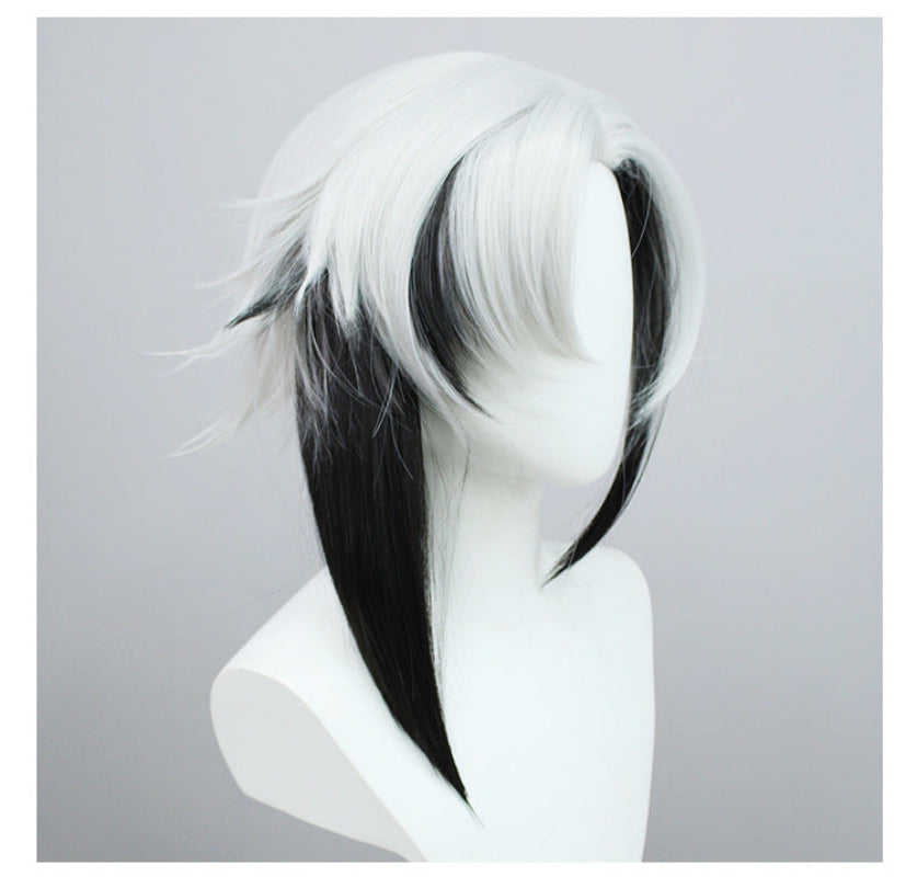 Genshin Impact Arlecchino Short/Long Mix Hair