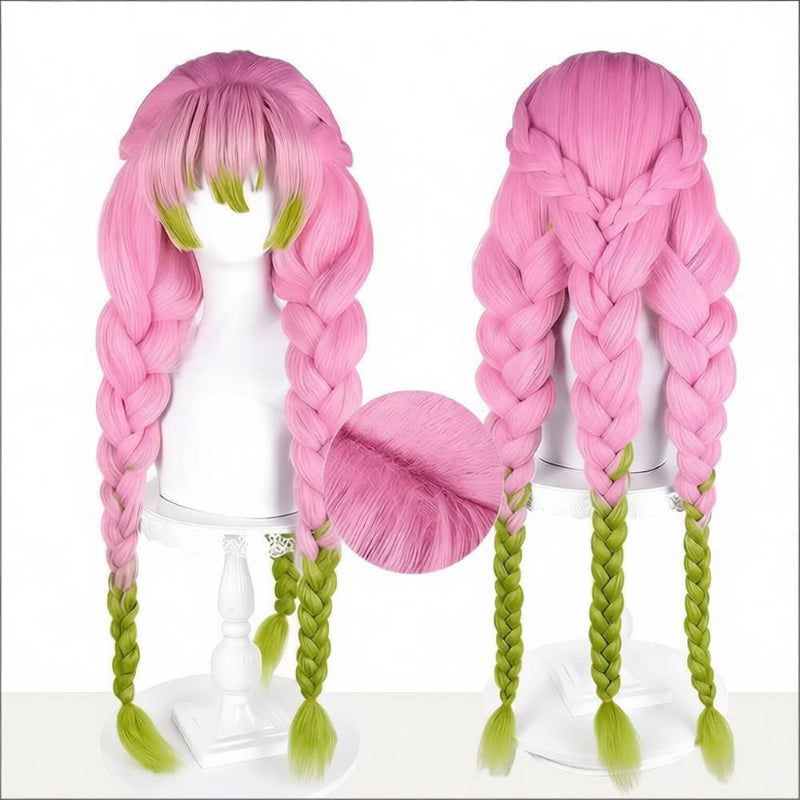 Demon Slayer Kanroji Mitsuri Long/Short Mix Hair