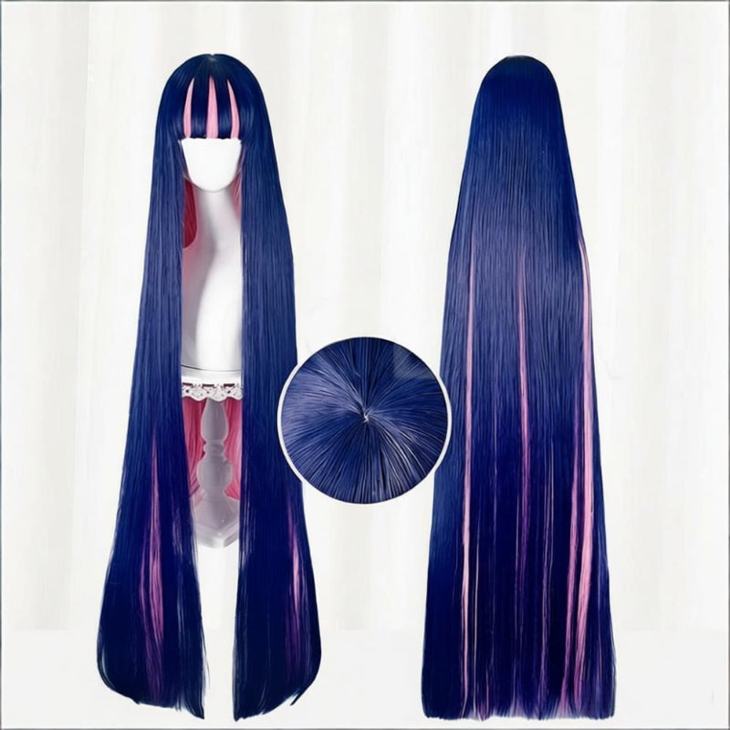 Panty & Stocking with Garterbelt Anarchy Stocking Long Pink and Dark Purple Hair