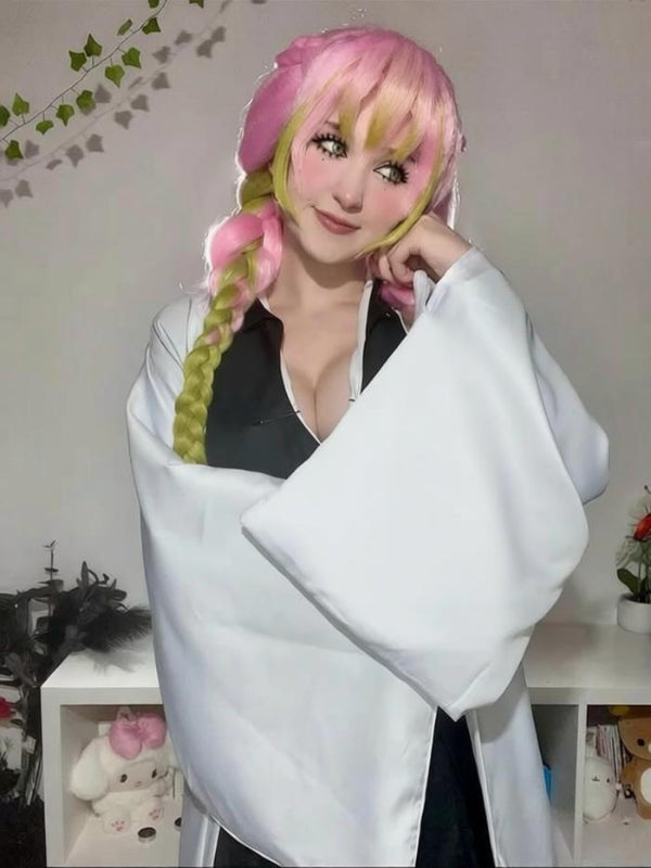 Demon Slayer Kanroji Mitsuri Long/Short Mix Hair