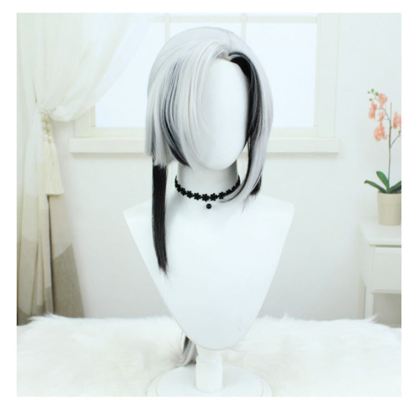 Genshin Impact Arlecchino Short/Long Mix Hair