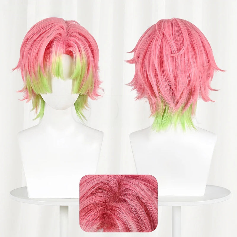 Demon Slayer Kanroji Mitsuri Long/Short Mix Hair