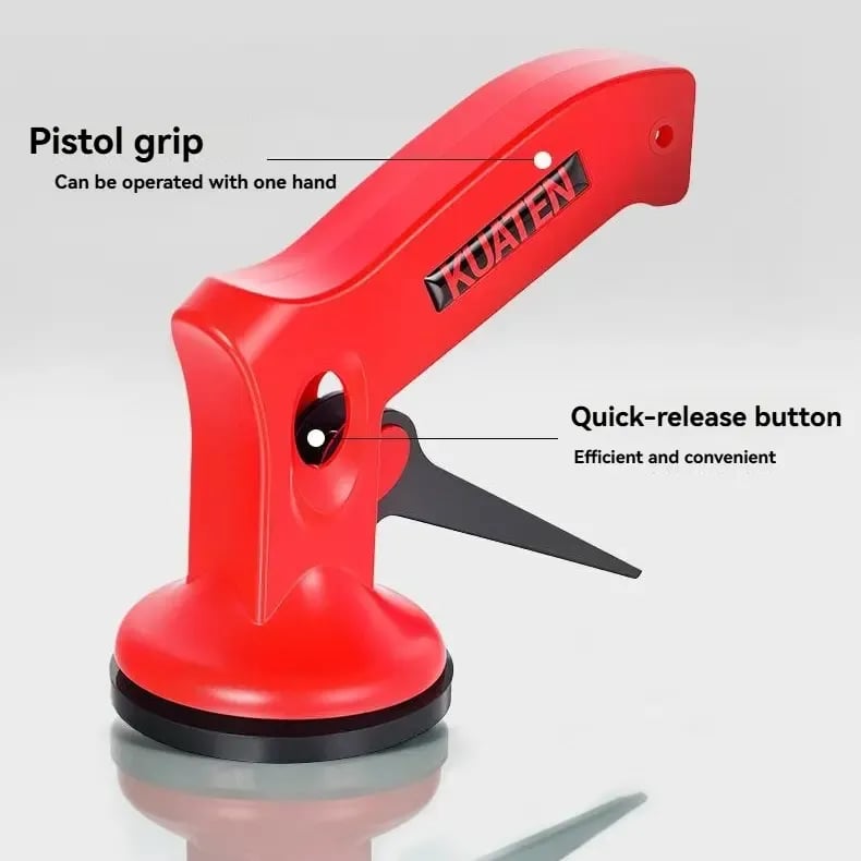 Pistol Grip Suction Cup Lifter Tool – 22lb Heavy Duty Vacuum Handle for Glass, Tile, Stone & Smooth Surfaces